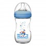 Pink Baby Superior-PP Ultra Wide Neck Feeding Bottle, Blue/Decorated, 3m+, Medium Flow, 240ml, WN-114/02