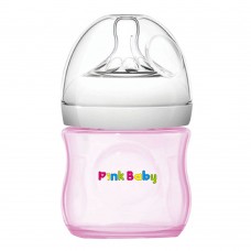 Pink Baby Superior-PP Ultra Wide Neck Feeding Bottle, Pink/Plain, 0m+, Slow Flow, 120ml, WN-113