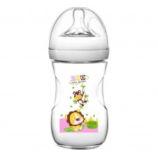 Pink Baby Superior-PP Ultra Wide Neck Feeding Bottle, White/Decorated, 3m+, Medium Flow, 240ml, WN-114/04