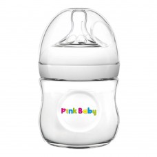 Pink Baby Superior-PP Ultra Wide Neck Feeding Bottle, White/Plain, 0m+, Slow Flow, 120ml, WN-111
