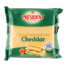 President Cheddar Cheese Sandwich Slices, 10-Pack