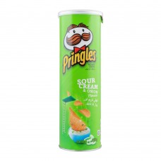 Pringles Potato Crisps, Sour Cream & Onion Flavor, 107g
