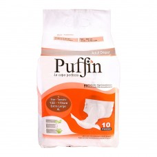 Puffin Adult Diaper, Extra Large 132-172 cm, 10-Pack