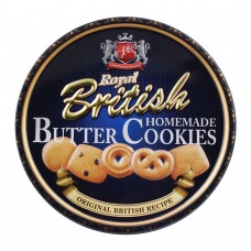 Royal British Home Made Butter Cookies, Tin, 340g