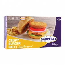 Sabroso Crispy Burger Patty, 6 Pieces, Chicken, 500g