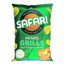 Safari Potato Grills Sour Cream & Onion Chips, 60g