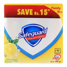 Safeguard Soap Lemon Fresh 3-Pack 145gm Value Pack