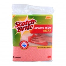 Scotch Brite Sponge Wipe Ultra, 8-Pack