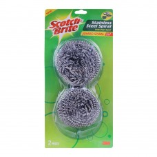 Scotch Brite Stainless Steel Spiral Jumbo Twin Pack