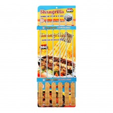 Shangrilla Iron Steel BBQ Stick Iron, Medium, 6-Pack