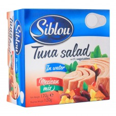 Siblou Tuna Salad With Vegetables, Mexican Mix, 170g