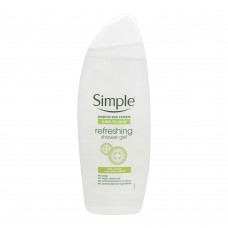 Simple Kind To Skin Natural Cucumber Extract Refreshing Shower Gel, Soap Free, 500ml