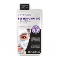 Skin Republic Bubble Purifying + Charcoal Face Mask Sheet, 20ml