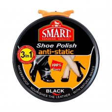 Smart 3-In-1 Shoe Polish Anti-Static, Black, 50ml