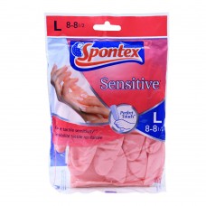 Spontex Sensitive Hand Gloves, Large
