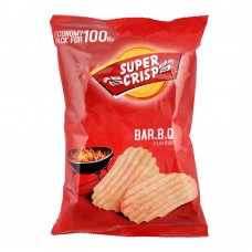 Super Crisp BBQ Crinkled Potato Chips, 120g