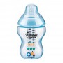 Tommee Tippee 0m+ Slow Flow Decorated Feeding Bottle 260ml (Blue) - 422570/38