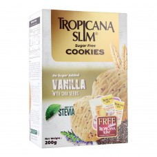 Tropicana Slim Sugar Free Cookies, Vanilla With Chia Seed, 200g