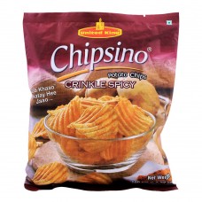 United King Chipsino Crinkle Spicy Potato Chips, 100g