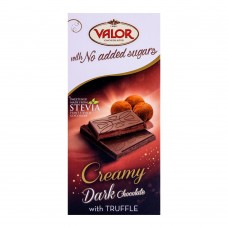 Valor Creamy Dark Chocolate With Truffle, No Added Sugar, 100g