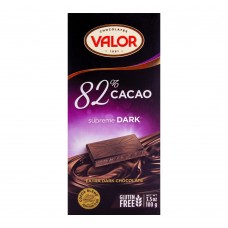 Valor Dark Chocolate 82%, Supreme 100g