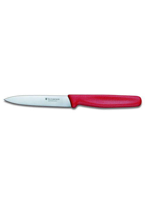 Victorinox Swiss Paring Knife, 4 Inches, Red, 5.0701