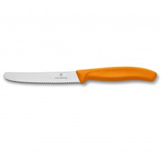 Victorinox Swiss Utility Knife, Serrated Edge, 4.3 Inches, Orange, 6.7836.L119