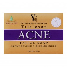 YC Triclosan Acne Facial Soap, With Tea Tree Oil, 100g