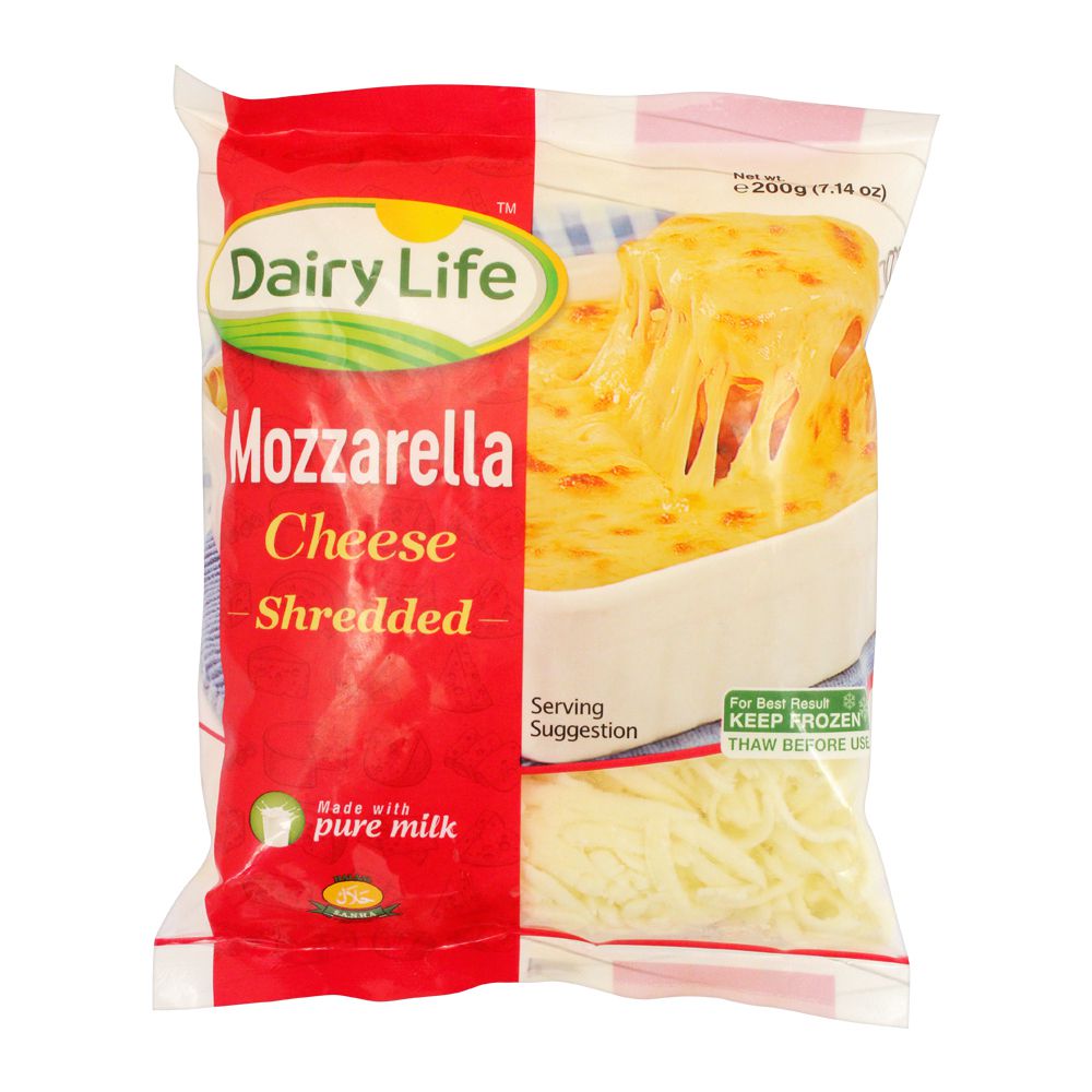 Buy Dairy Life Mozzarella Shredded Cheese, 200g Online At Best Price
