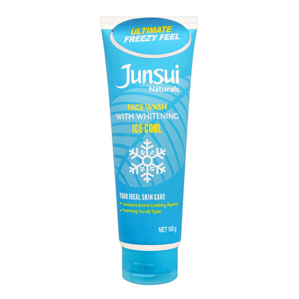 Buy Junsui Ice Cool Face Wash With Whitening, 100g Online At Competitive  Price