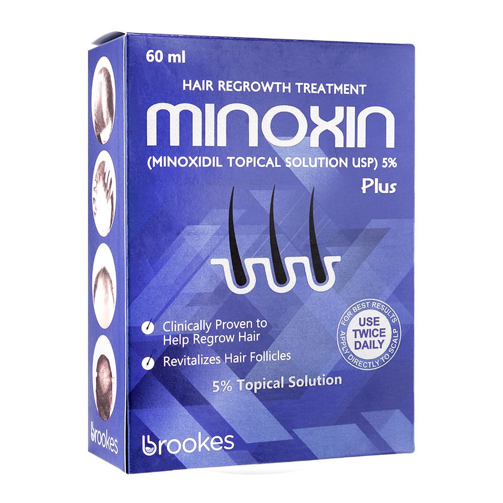 Buy Minoxin Hair Regrowth Treatment, Minoxidil 5% Tropical Solution, 60ml  Online At Best Price 