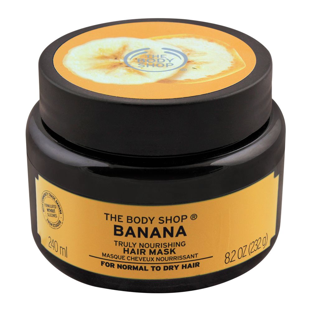 Purchase The Body Shop Banana Truly Nourishing Hair Mask, For Normal To Dry  Hair, 240ml Online At Competitive Price 